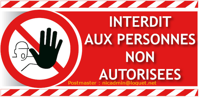 Acces interdit aux personnes non autorisees